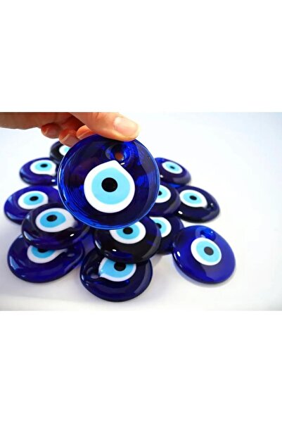 312 KONSEPT Mărgele decorative din sticlă cu ochi rău de 5,5 cm - 10 bucăți O...