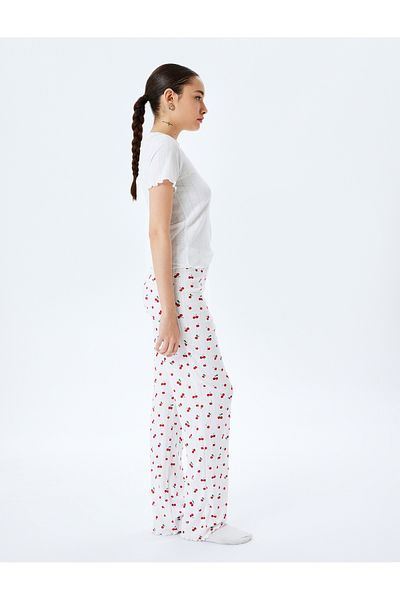 Koton Cherry Printed Cotton Blended Pajamas Set of 2