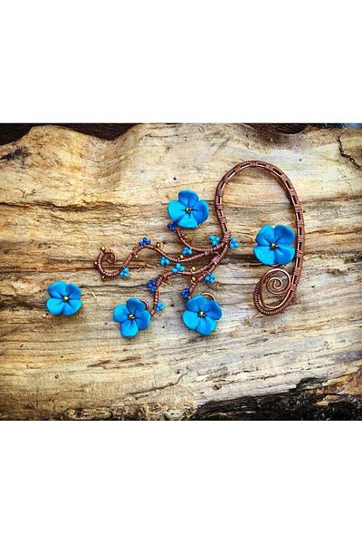 MODA Ear Wrap Copper Wire Wrap Earrings