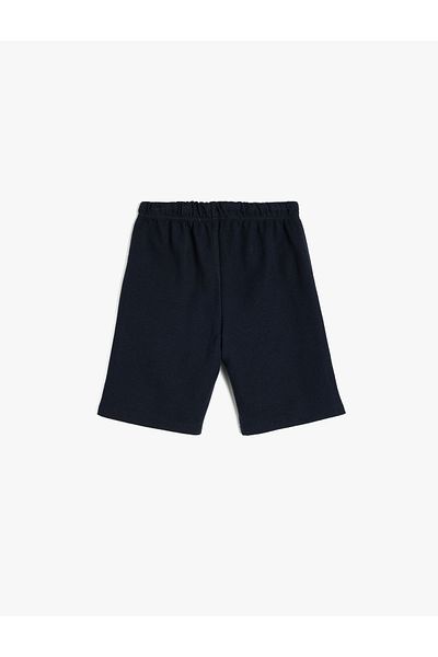 Koton Textured Waist Tie Pocket Detailed Basic Shorts