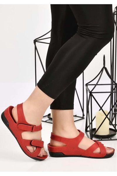 Kids Club Shoes Sandale Ortapedice Damă Aryan 02-380 ROSII