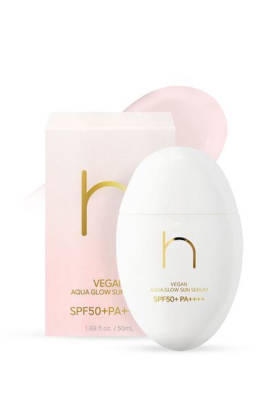 HAMEL Vegan Aqua Glow Sun Serum Spf50 Sun Serum Moisturizing Anti-Wrinkle Korean 50ml