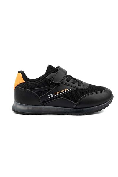 Kocamanlar Ayakkabı Cool Iron Lighted Sneakers Kids Sneakers BLACK
