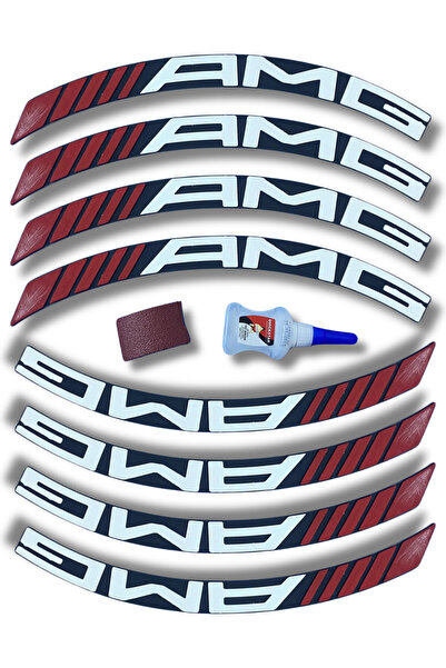 ASTUNİNG Amg دراجة نارية والسيارات الإطارات حروف النقش ملصق الترابط 8 قطعة مج...