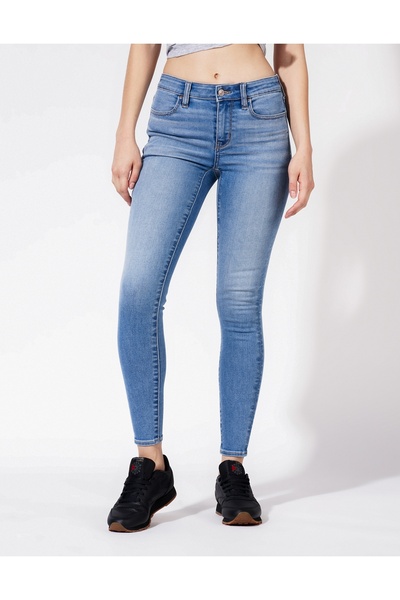 AMERICAN EAGLE بنطلون جينز ضيق منخفض الارتفاع من AE Ne(x)t Level