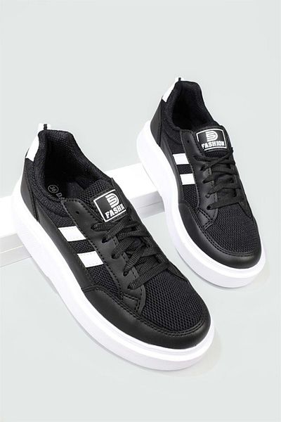 Kocamanlar Ayakkabı DarkStep 151 Sneaker Unisex Sports Shoes BLACK-WHITE