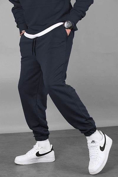 ruNadeS Men's Three Thread Sweatpants with Elastic Cuffs
