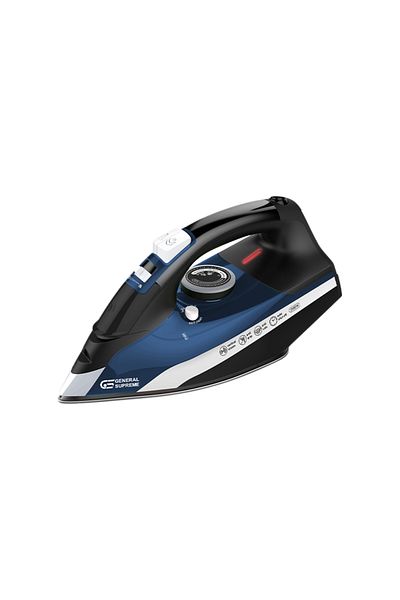 General Supreme Steam Iron, Ceramic Soleplate, Vertical Steam, Anti-Calc, 2290-2720W, Blue