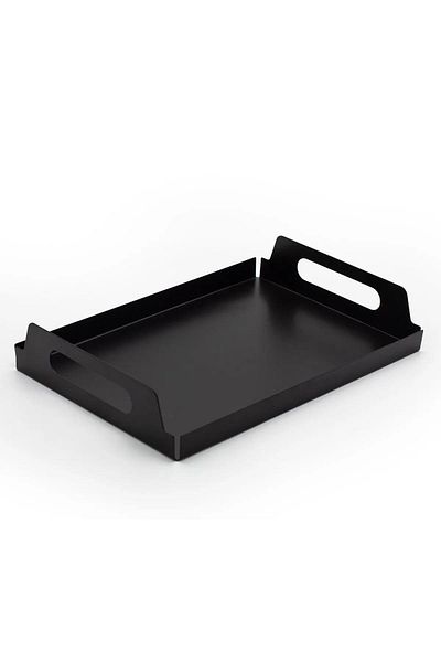 Evay Metal Presentation Tray, Serving Tray Metal Black Tray