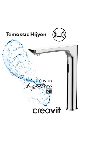 Creavit Photocell Es6500 Long Sink Faucet - Single Water Inlet