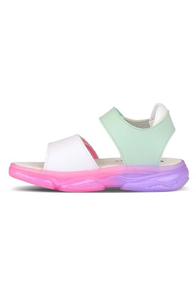 Kids Club Shoes Vicco Laura Orthopedic Children's Sandals - Lighted WHITE