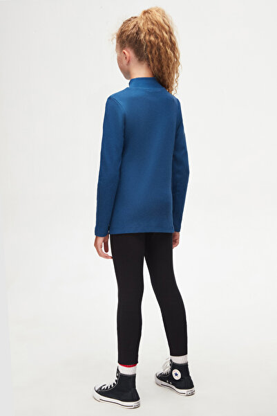 LOVETTI Indigo Basic - Κοριτσίστικο μακρυμάνικο μπλουζάκι με μισό ζιβάγκο