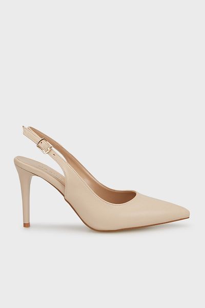 Rachel Pantofi cu toc din piele cu vârf ascuțit - PANTOFI cu spatele deschis 036R464