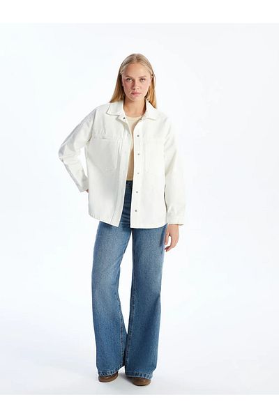LC Waikiki Jachetă de jeans pentru femei XSIDE cu guler de cămașă