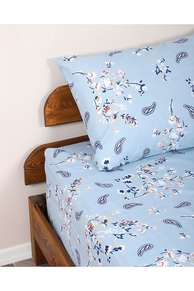 ENESSA Patterned Single Oversized Elastic Bed Sheet