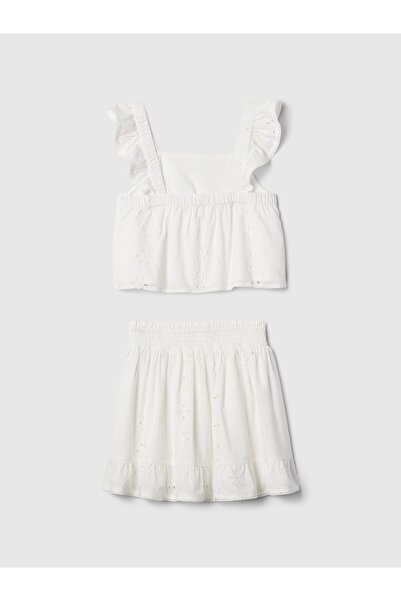 GAP Kız Çocuk Whıte Desenli Outfit Set
