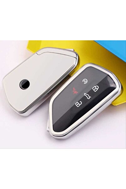 OLED GARAJ غطاء مفتاح متوافق مع جولف 8 (ABS) - فضي