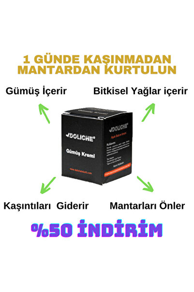 Doliche Kasık Genital Bölgesi, Koku Giderici, Mantar Lekesi Önleyici, Bakım Gümüş Mantar Kremi