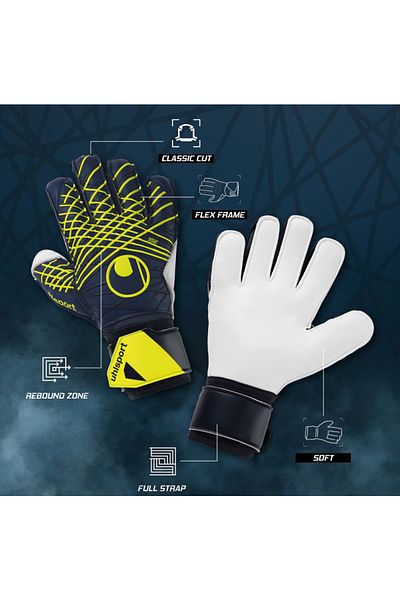 UHLSPORT تخمين الإطار الناعم المرن - قفاز حارس المرمى 101133601