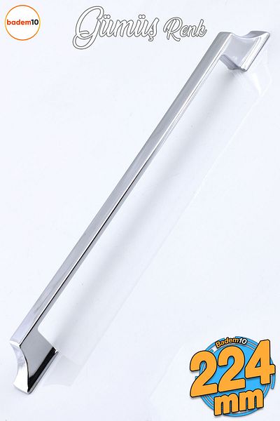 Badem10 Mostar (PREMIUM) 224 mm crom argintiu culoare metal mobilier bucătărie sertar dulap mânere mâner mâner