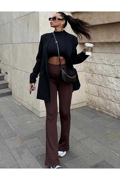 dshee woman Ισπανικό κολάν με ψηλόμεσο ριχτάρι