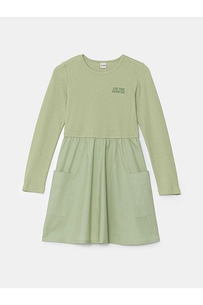 LC Waikiki Crew Neck Girl's Dress