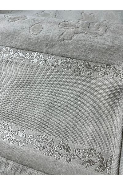 mihriban 2 bucăți 30x50cm Jacquard Soft Etamin - Prosop de față cu franjuri, broderie