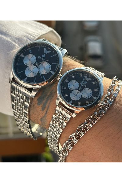 SPOLO Lover Steel Couple Watch