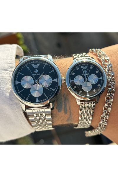 SPOLO Lover Steel Couple Watch