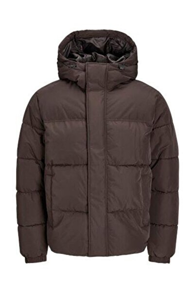 Jack & Jones Jack Jones Erkek Jjebradley Puffer Hood  Kahverengi Mont 12256974KA