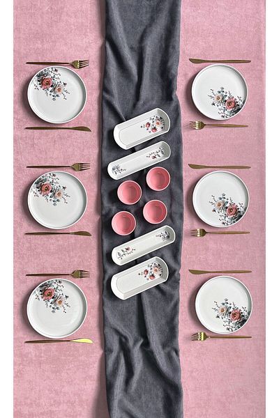 QUEEN Garden Model 6-Person 14-Piece Breakfast Set