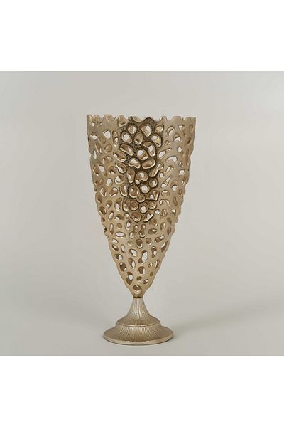 Vitale Metal Perforated Champagne Vase 12*21*43 cm