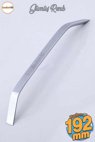Badem10 Şahin Crom Argintiu Metal 192 Mm - 19,2 Cm Mobilier Bucătărie Sertar Dulap Mâner Dulap Mâner