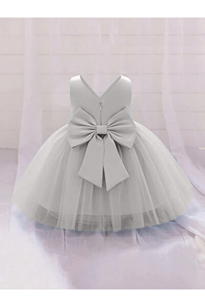 nsmkidslife Kız Bebek Anvelop Mini Elbise Doğum Günü Saten Elbise