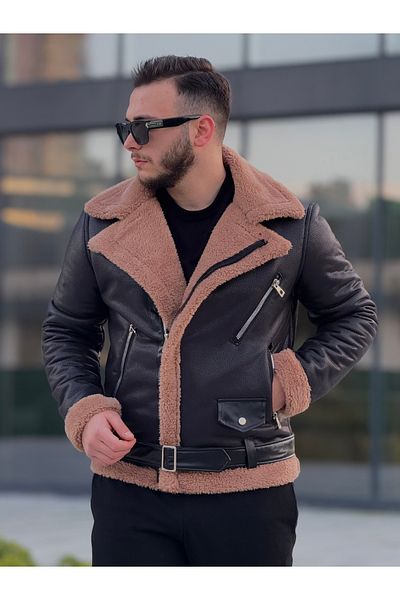 KINGAF Men's Coat - Laminated with Full Fur Inside