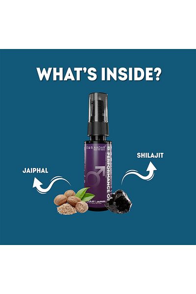Aadar Performance Oil Stamina Booster for Men  30ml Pack of 2