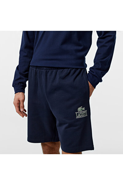 Lacoste Signature Print Erkek Siyah Şort