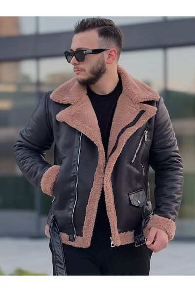 KINGAF Men's Coat - Laminated with Full Fur Inside