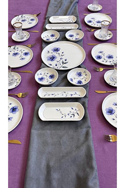 Genel Markalar Purple Violet 6 Kişilik 21 Parça Kahvaltı Takımı