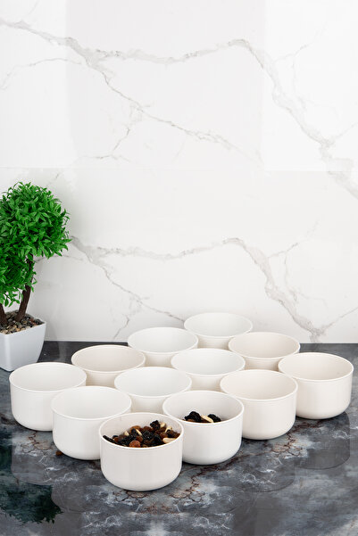 MODA OZY 12'li 400ml Akrilik Kase Çerezlik/Kahvaltılık