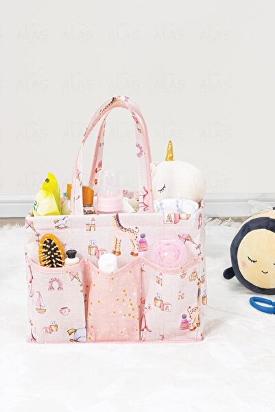 MasterCar Baby Kulplu Bebek Bakım Çantası, Düzenleyici Seyahat Çantası Bebek Aksesuar Taşıma Çantası Organizer