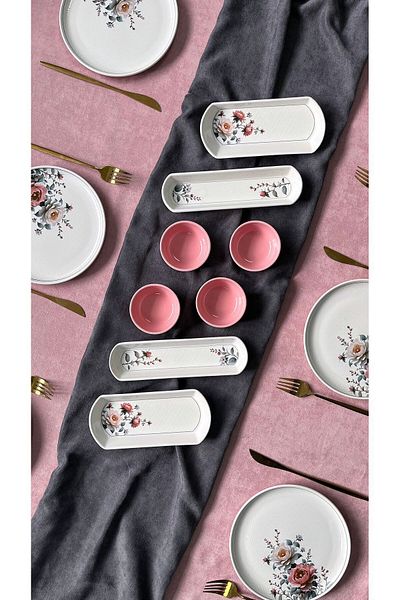 QUEEN Garden Model 6-Person 14-Piece Breakfast Set