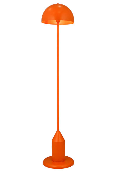 retro home design Mantar Model Turuncu Renkli Kalem Borulu Alt Özel Tabanlı Lambader