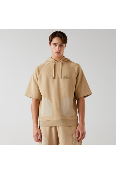 Lacoste x House of SuperStep Erkek Kahverengi Hoodie