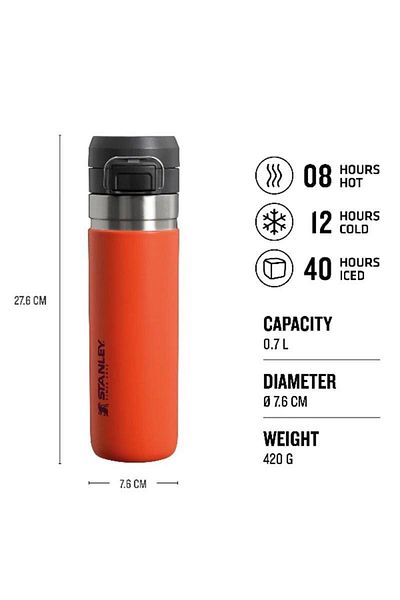 Stanley The Quick-Flip 24oz Orange Outdoor Flask 10-09149-142