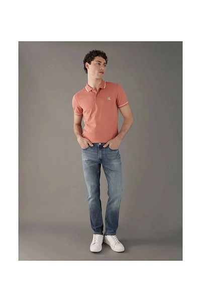 Calvin Klein Ck Jeans Tıppıng Polo Men's Orange T-Shirt J30J315603-Gam