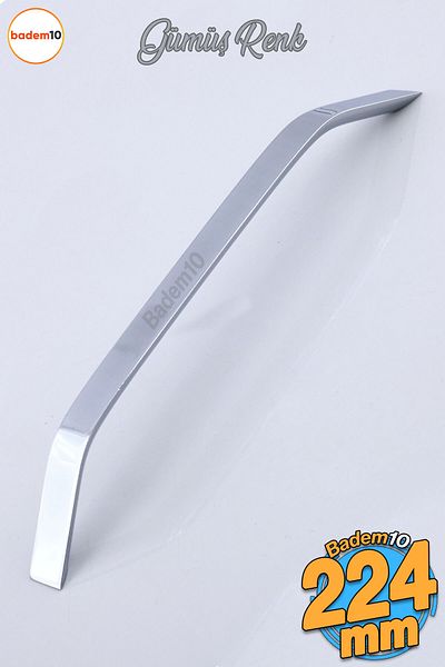 Badem10 Şahin Crom Argintiu Metal 224 Mm - 22,4 Cm Mobilier Bucătărie Sertar Dulap Dulap Mânere Mâner