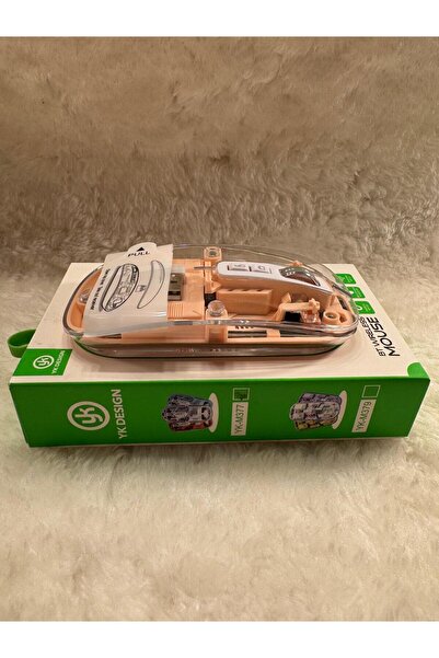 YK Design Şık Transparan tasarımlı Multimod Mouse | Bluetooth / Kablosuz ve Şarj edilebilir 2400 Dpi