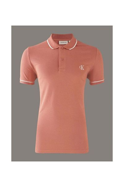 Calvin Klein Ck Jeans Tıppıng Polo Men's Orange T-Shirt J30J315603-Gam