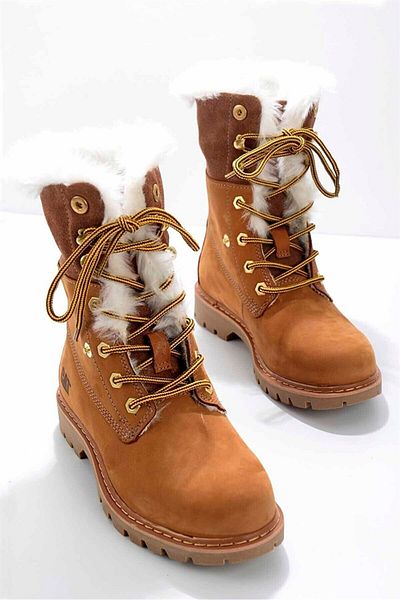 Caterpillar Γάτα Utah Fur 015z 101184   Γυναικείες Μπότες - Honey Color Nubuck